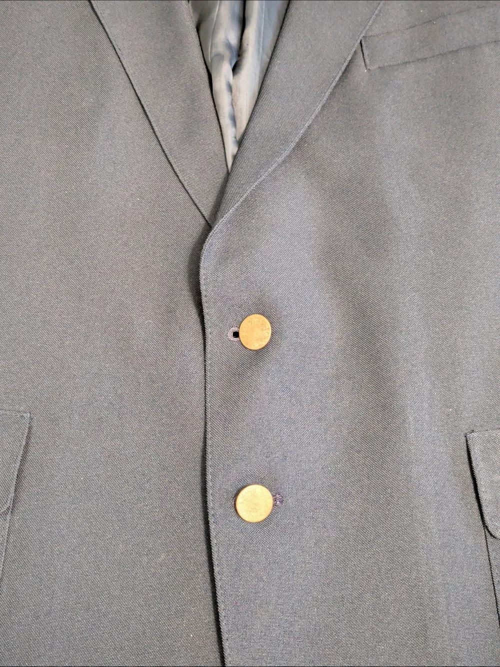 Brooks Brothers Suit Jacket Blazer Mens Vintage USA Gray Olive Green 2 Button 44